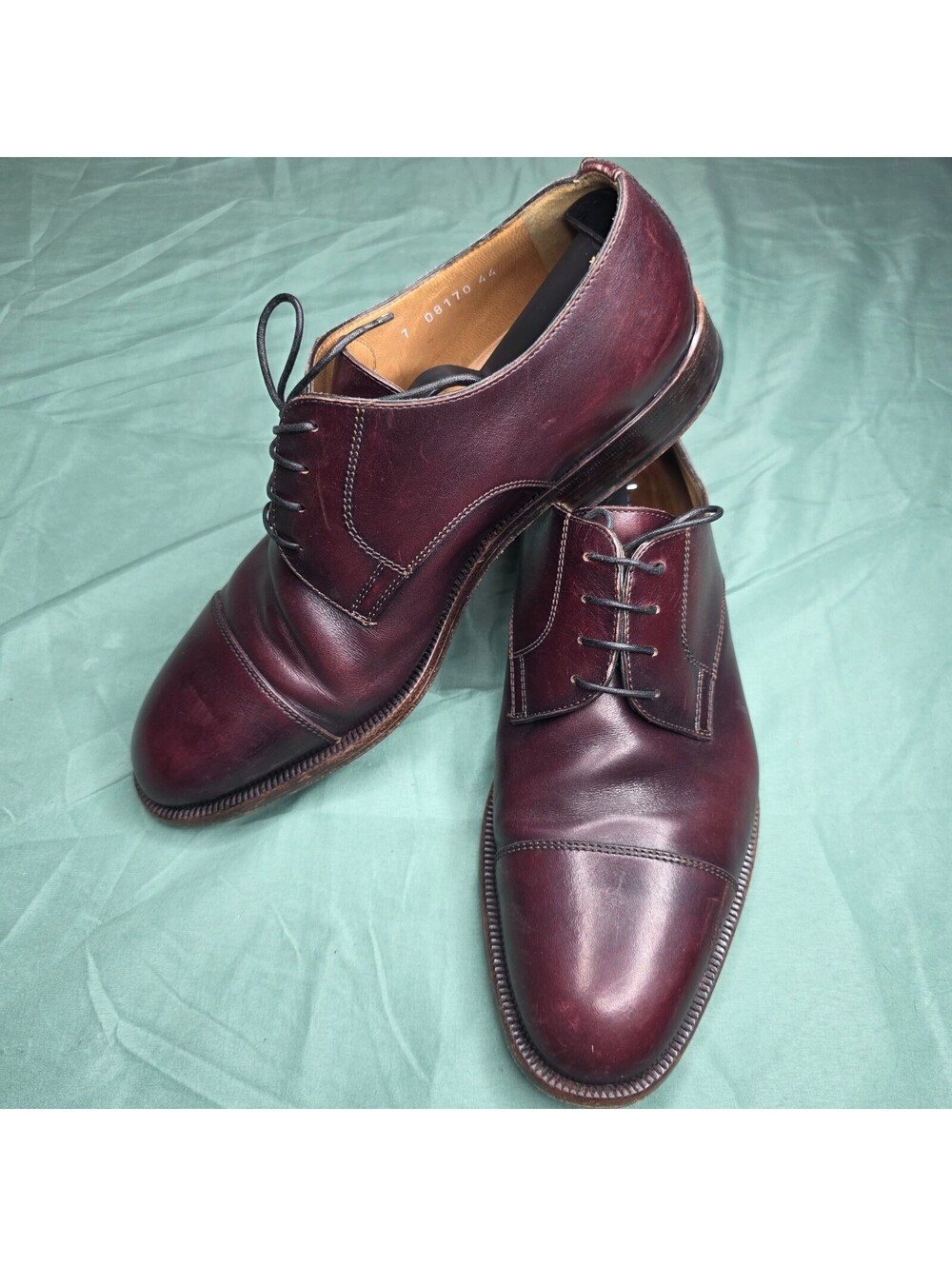 Moreschi Made In Italy Men’s Cap Toe Lace up Leather Shoes US Sz 8